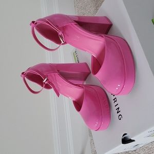 Pink Platform High Heels